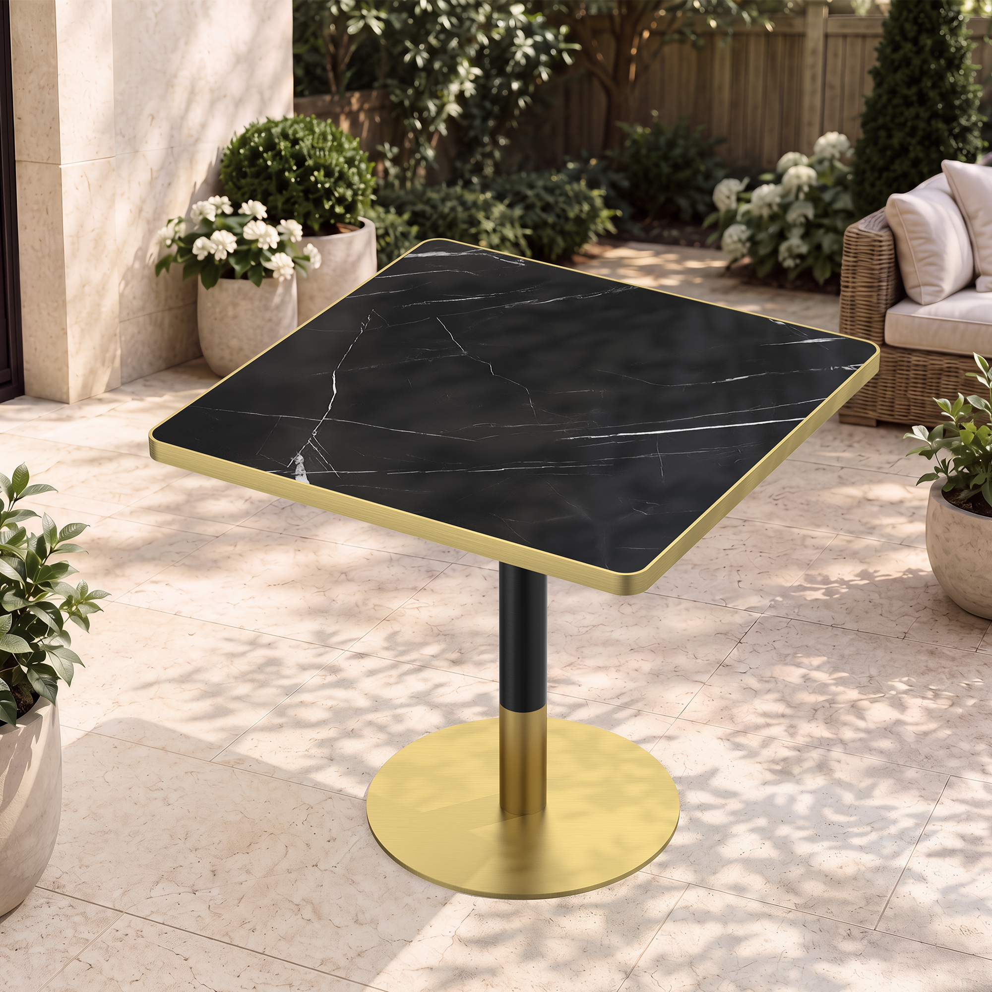 Square table — scene