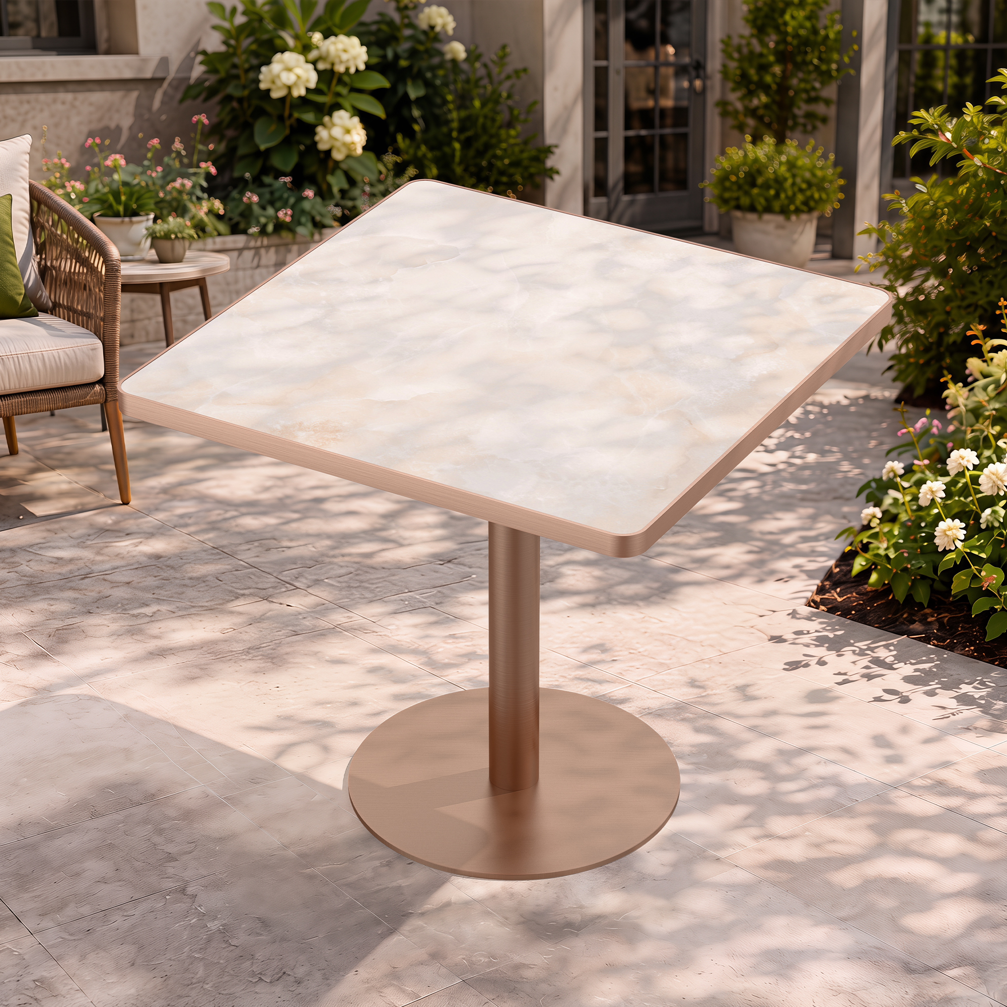Square table — scene