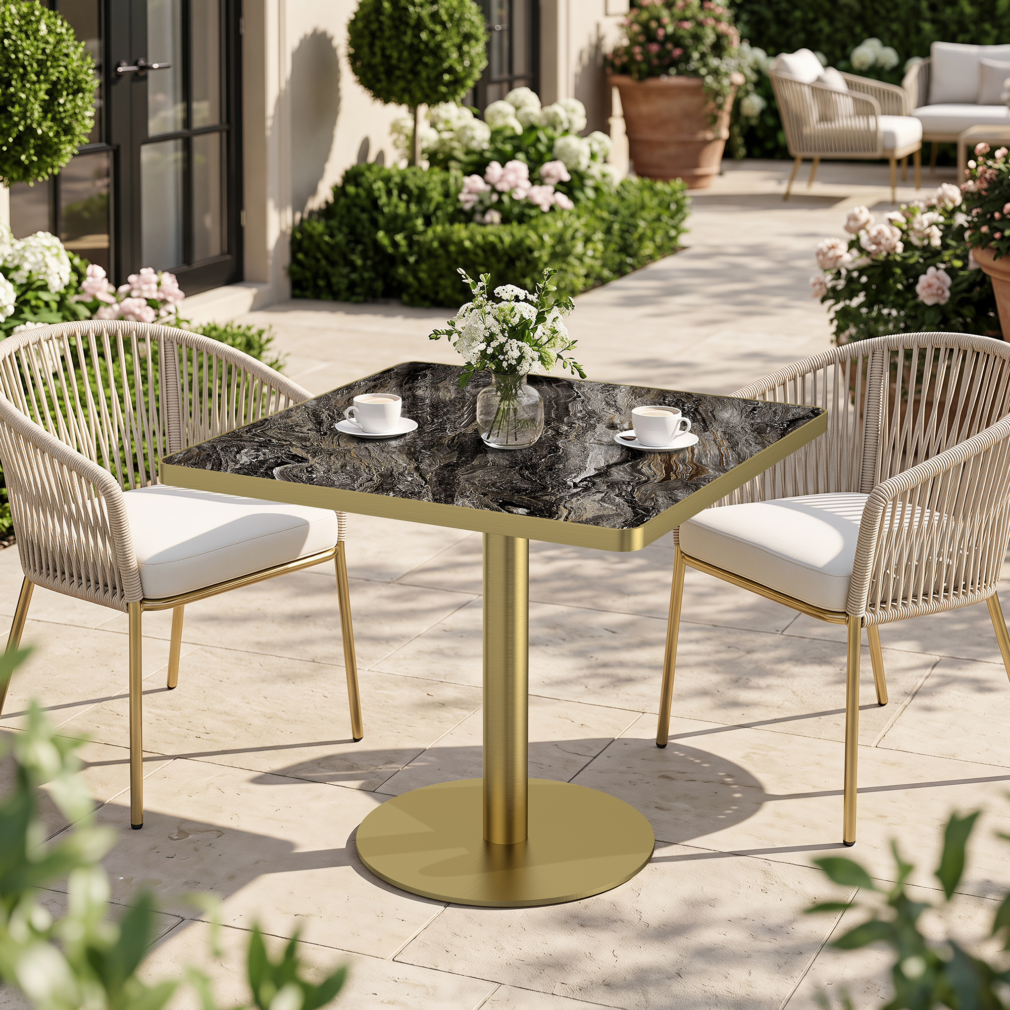 Square table — scene
