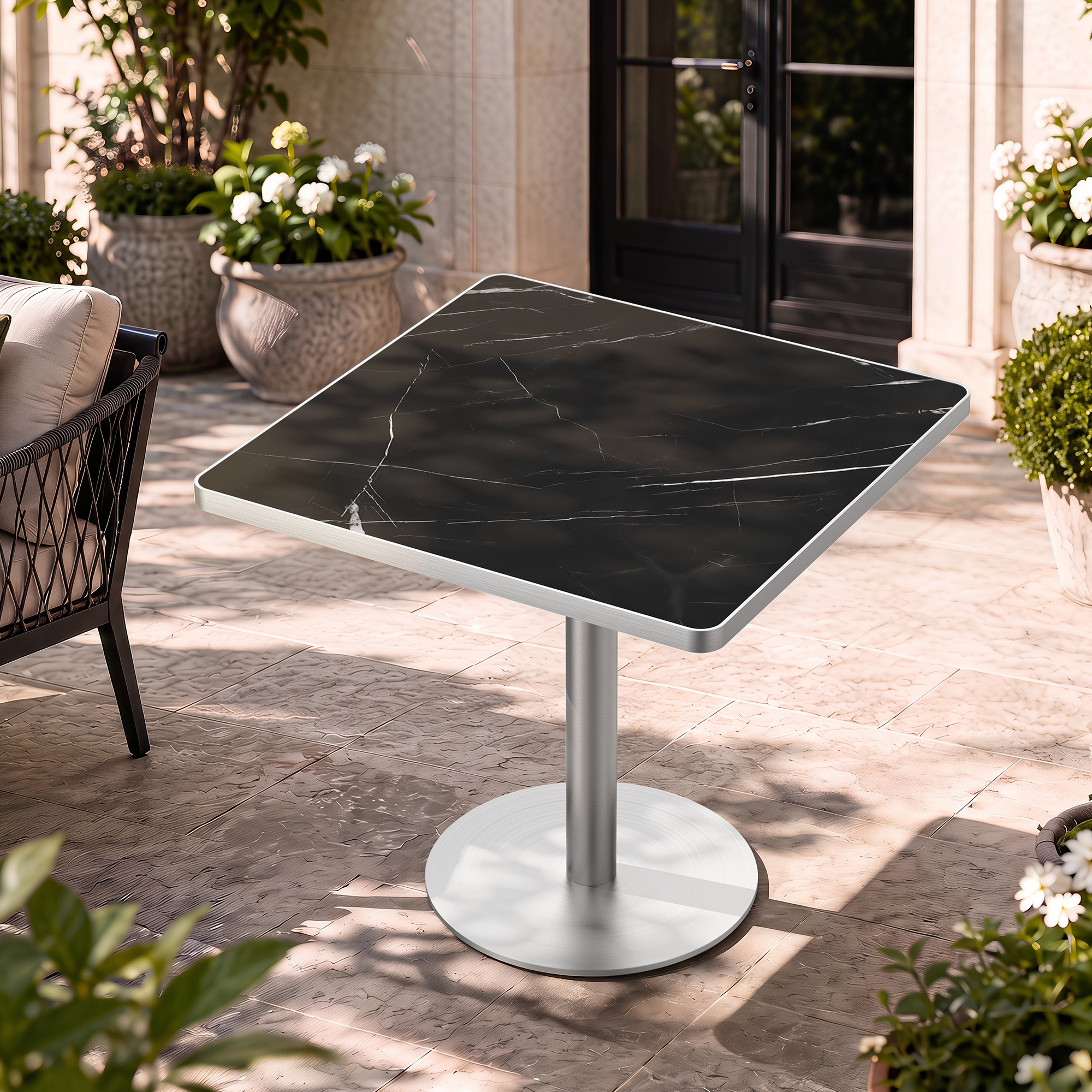 Square table — scene