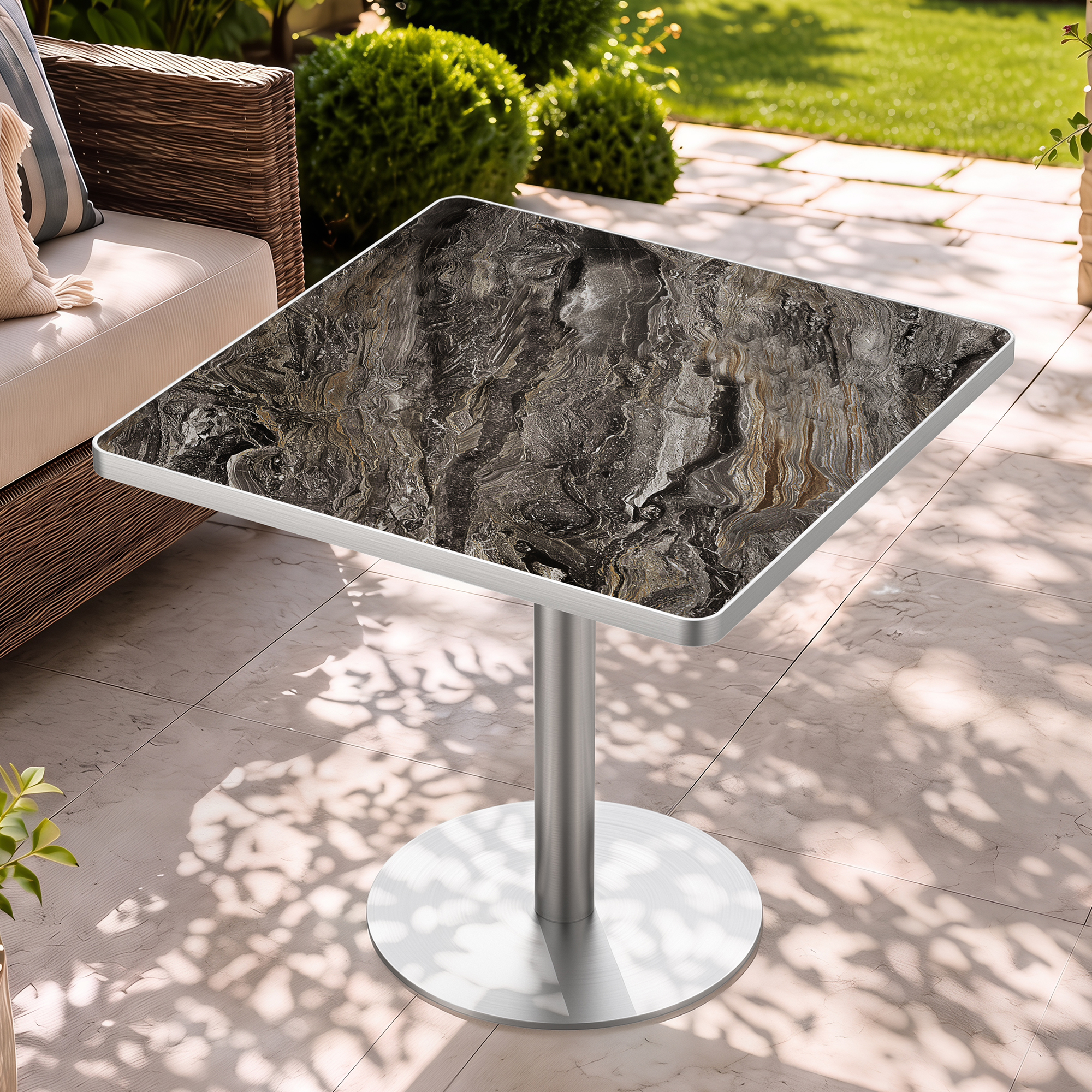 Square table — scene